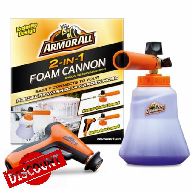 Armor All 2-in-1 Foam Cannon Kit - Car Wash & Detail Cleaning Kit for Power Washers