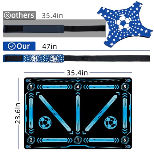 Non-Slip High-Density Footwork Practice Mat for Athletes & Players