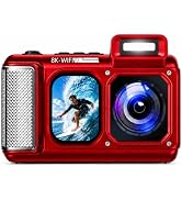 Maxmango V08 Pro 49FT Underwater Camera, 8K 90MP WiFi Waterproof Digital Camera with 2.88" Touchs...