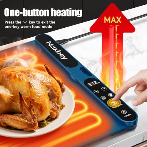 23.6"x15" Foldable Food Warming Mats for Countertops