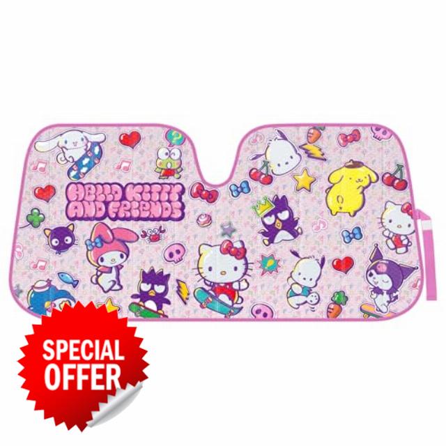 Carbella Hello Kitty and Friends Car Windshield Sun Shade