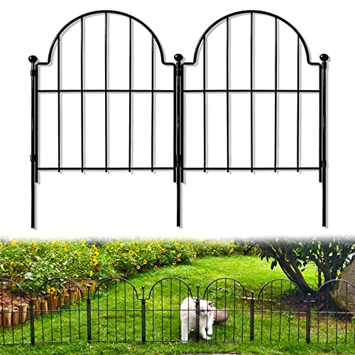 22 in(H) x 10.83 ft(L) Arched Rustproof Metal No Dig Fence Garden Fence Border