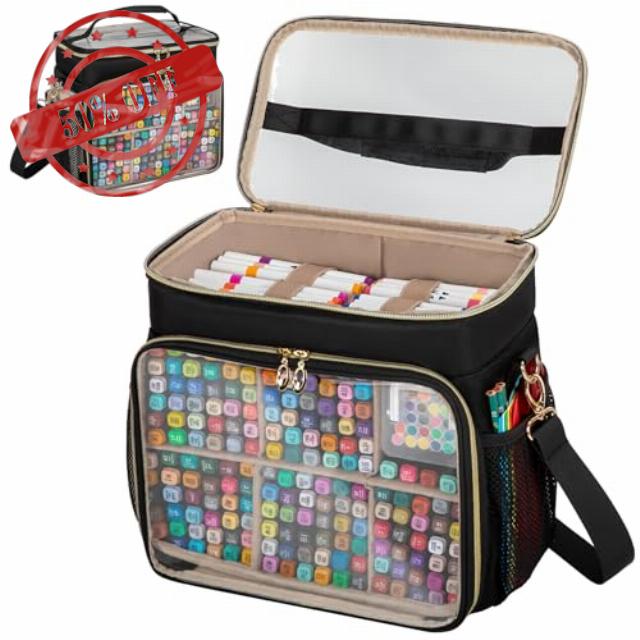 Large Marker Organizer Case for 200-300 Markers