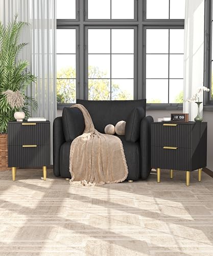 Golden Side Table for Bedroom