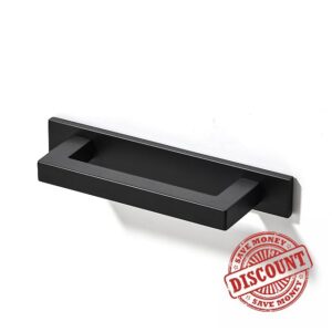 TUNNY 10 Pack Square Solid Cabinet Handles-3"/76mm Screw Spacing Matte Black Furniture Hardware Handles for Kitchen Cabinets Bedroom Dresser Wardrobe Cabinet Pulls