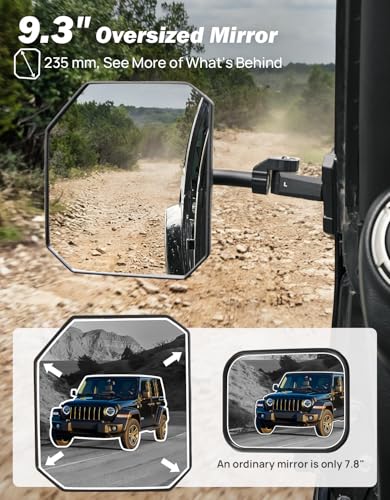 9" Extra Large HD Glass with 360° Adjustable Angle