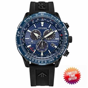 Citizen Eco-Drive Pilot Chronograph Watch with Atomic Timekeeping