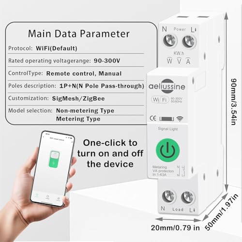 1-63A Adjustable Energy Monitor