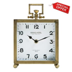 NIKKY HOME Vintage Gold Table Clock