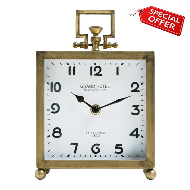 NIKKY HOME Vintage Gold Table Clock