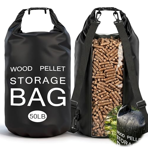 Heavy Duty Pellet Storage Container with Backpack Straps