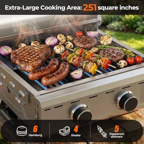 251 Sq.in Cooking Area