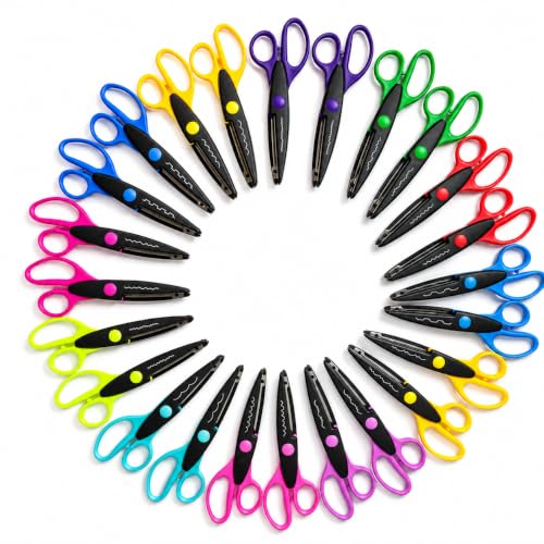6.5 Inch Colorful Pattern Scissors with Comfort Grip