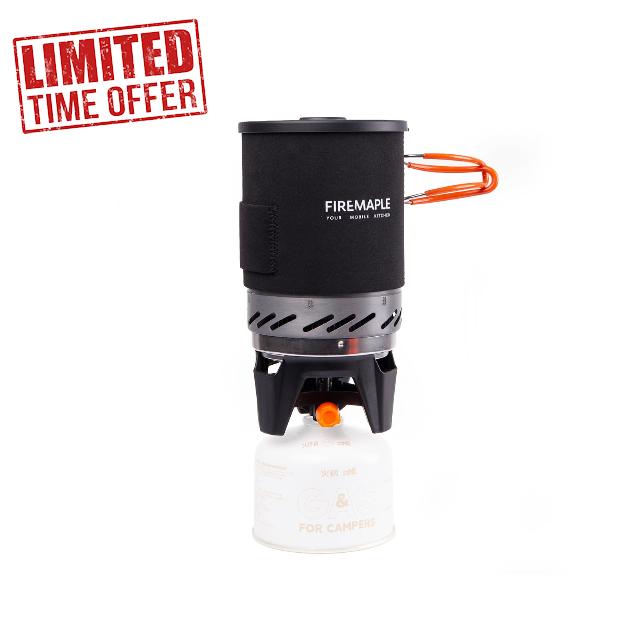 Fire-Maple "Fixed Star 1" Backpacking and Camping Stove System | Outdoor Propane Cooking Gear | Portable Pot/Jet Burner Set | Ideal for Hiking
