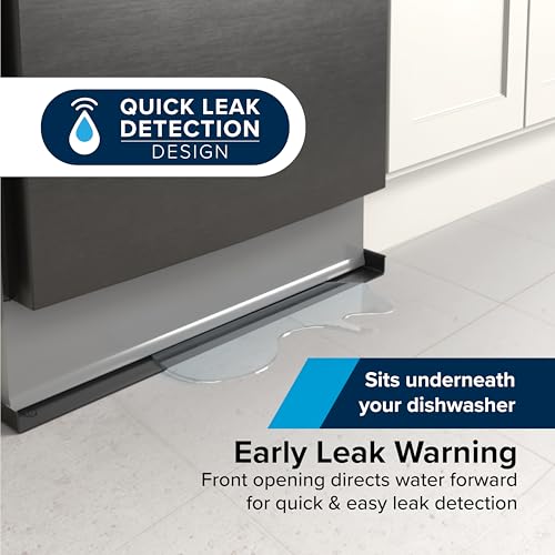 Walls & Features Front Opening for Easy Leak Detection | Crafted of Heavy-Duty Polymer | Black