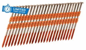 Metabo HPT Framing Nails | 3 Inch x 0.120 | 21 Degree | Full Round Head | Ring Shank | Hot Dipped Galvanized | 1