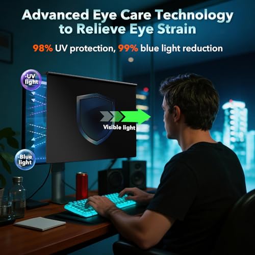 Hanging Anti-Spy Privacy Shield with Easy Installation for Office and Home