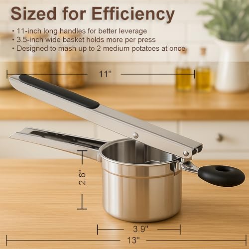 Press and Mash Kitchen Gadget for Potatoes and Vegetables