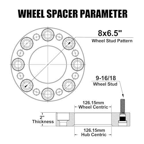 8x165.1mm 8 Lug Forged Wheel Spacer for 1988-1996 F250