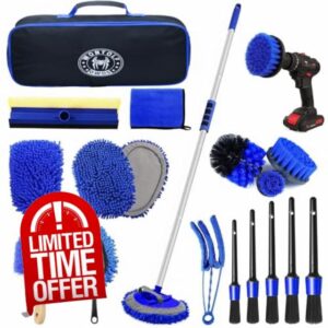 Wontolf 62'' Car Wash Brush Kit with Long Handle