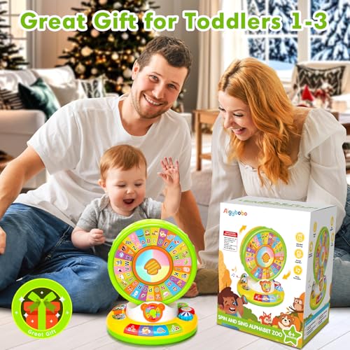 Spin and Sing Alphabet Baby Musical Learning Toys for Toddler 12-18 Months