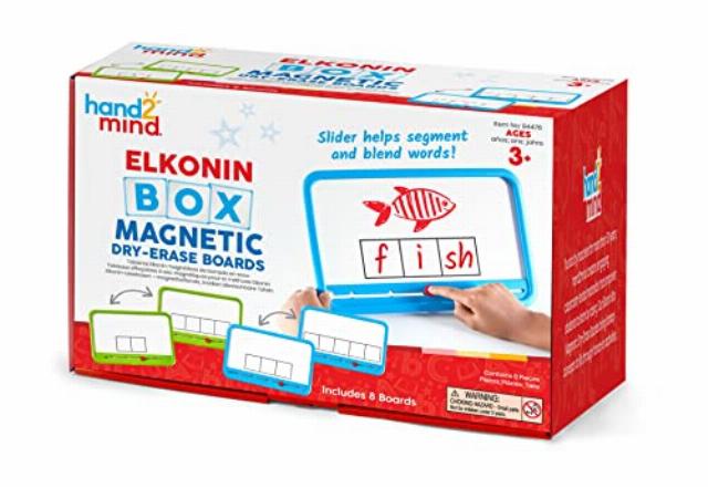 hand2mind Elkonin Boxes Magnetic Dry Erase Boards Set