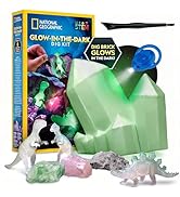 National Geographic Jumbo Dinosaur Egg Dig Kit - Dig Out 12 Dino Figures & Replica T. Rex Tooth f...