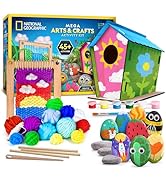 NATIONAL GEOGRAPHIC Clay Dinosaur Arts & Crafts Kit - Dinosaur Air Dry Clay for Kids with 5 Clay ...