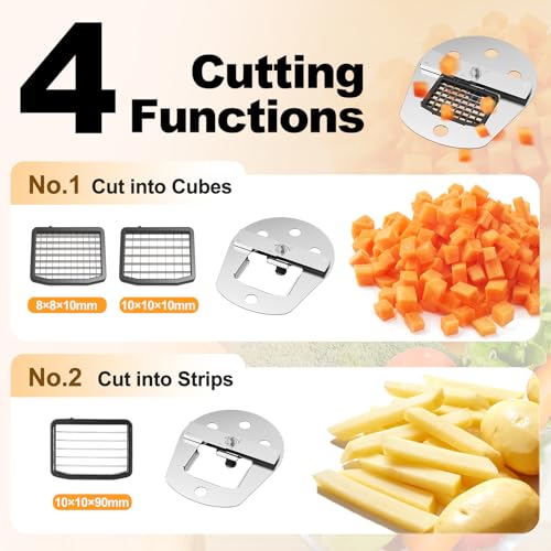 Veggie Food Cutter With Slicing Shredding Dicing And Striping Function For Commercial Home Use