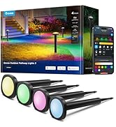 Govee Outdoor Wall Light, 1500LM Smart RGBIC Porch Lights Outdoor with 45 Scene Modes, IP65 Water...