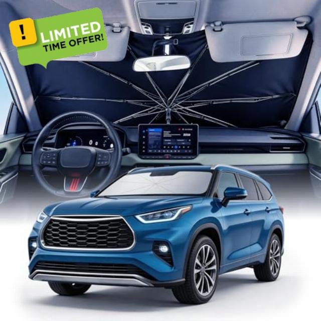 [2026 Upgrade] Weektic Windshield Sun Shade Umbrella