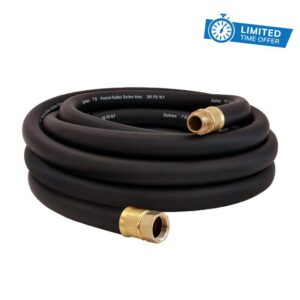 Guitrees 25FT ×1 inch Heavy Duty Rubber Garden Hose - 200psi Working