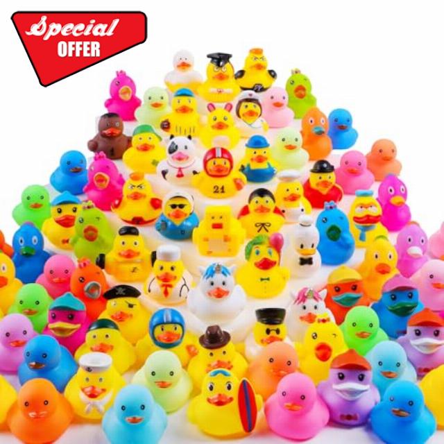 200Pcs Rubber Ducks for Jeeps