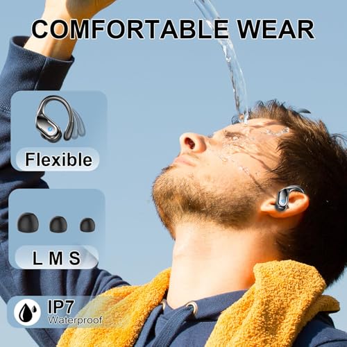 IP7 Waterproof Earphones for Workout/Running/Gym