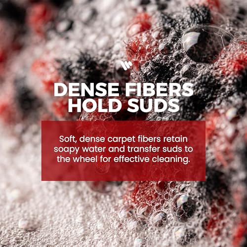 Spokes & Brake Dust | Soft No Scratch Rim Brush with Long Handle & Anti-Slip Grip | Made in USA