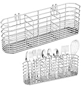 Fanbsy 304 Stainless Steel Utensil Holder, Dish Drying Rack, Kitchen Utensil Organizer, Knife and...