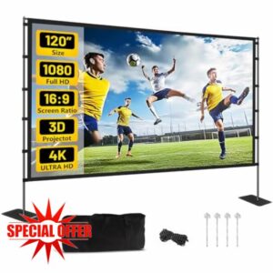 120 inch Outdoor Projector Screen with Stand