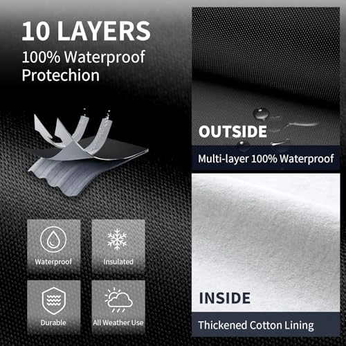 10 Layers Outdoor Heavy Pickup Truck Cover Waterproof All Weather
