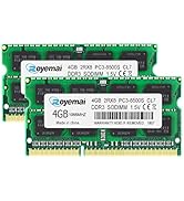 4GB DDR3 8500S 1066MHz SODIMM RAM, Royemai PC3 1066 8500 2Rx8 1.5V CL7 204pin Notebook Laptop RAM...