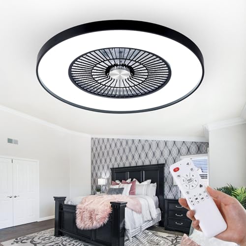 Low Profile Ceiling Fan with 3-Dimmable Lights