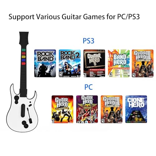Rock Band Guitar Hero Games White