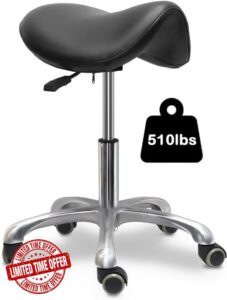 Saddle Stool with Wheels