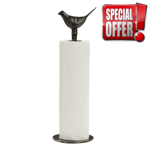 1 Luxurious Brass Paper Towel Holder countertop (Black)