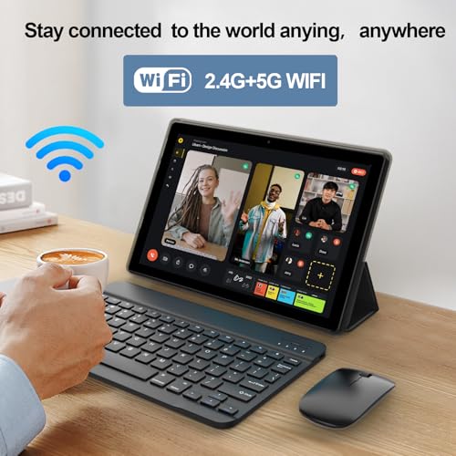 2 in1 Tablets with Keyboard Case Mouse Stylus