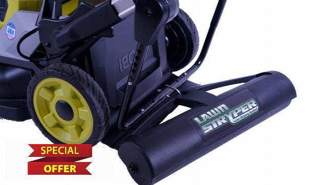 Lawn Stryper- Generation 3 Lawn Striping System/Stripe Your Lawn Like A Ballpark/ONLY Works with RYOBI and Kobalt Battery Powered 20”-21” Residential Walk-Behind Lawn Mowers