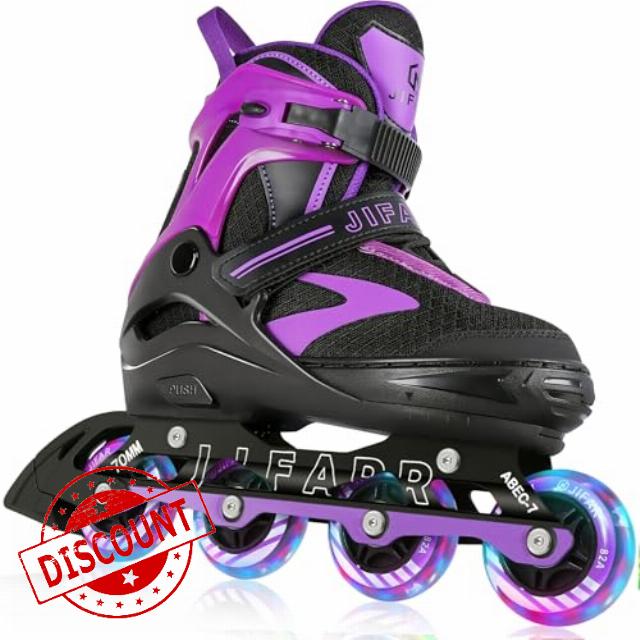 Adjustable Inline Skates for Kids Ages 4–12
