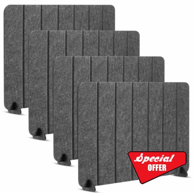 4 Pack Felt Desk Privacy Panels