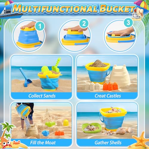 Toddler Beach Toys with Mesh Bag