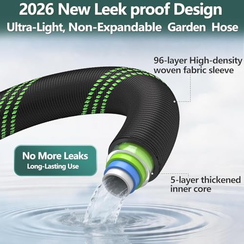 Leak-Free Connections Garden Hose for Yard