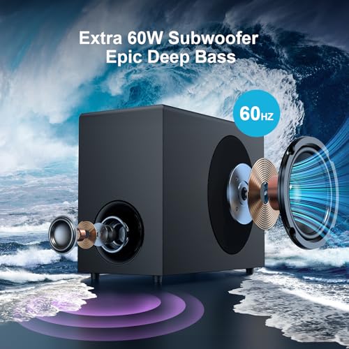 Detachable Soundbar for TV/PC/Gaming/Projectors
